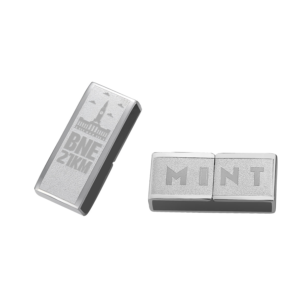 Brisbane Half Marathon Mint Wearable engraved with race time and year